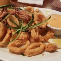 Fried Calamari · Sweet Chili Aioli, Cucumber, Lemon