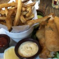 Fish And Chips · Cod fillets french fries, tartar sauce.