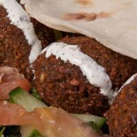 Falafel Balls 5 Pieces · Served with a side of tahini.
