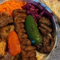 Istanbul Combination 1 Person · Lamb shish, chicken shish, lamb Adana, gyro, kofte kebab.