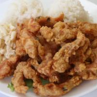 Mochiko Chicken · Choose your rice & salad
