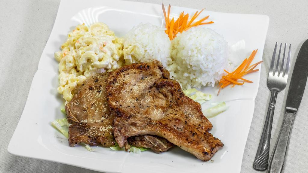 Grilled Pork Chop · Choose your rice & salad