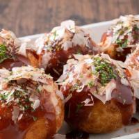 Takoyaki Ortopus Balls · Batter made from octopus and shaped into a ball.