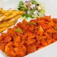Chicken Over Rice · Most popular. Halal platter includes rice, salad and fries or hummus your choice!