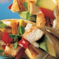 Grilled Chicken Wrap · grill chicken,lettuce,tomatoes , cheese & dressing