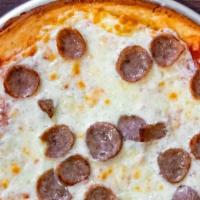 Sausage Pizza · Topped with classic cheese and sausage.