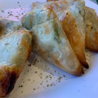 Spanakopita · Pie made with spinach and feta cheese
