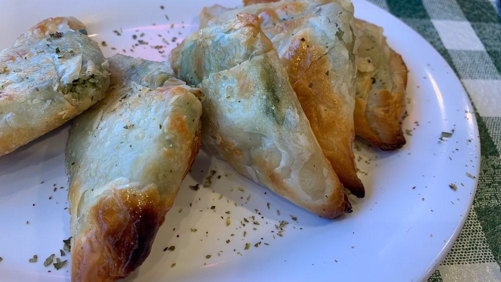 Spanakopita · Pie made with spinach and feta cheese