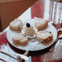 Six Scone Special · Six homemade scones of choice. Please specify your choices.
We have lemon poppy, plain, mixe...