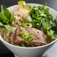 Dashi Pho · Vietnamese rice noodles in 5-spice broth.