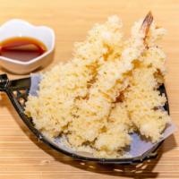 Shrimp Tempura · Shrimp and vegetable batter-fried and served with tempura dipping sauce.