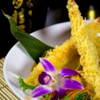 Tempura Appetizer · Deep fried shrimp and vegetable with tempura sauce.
