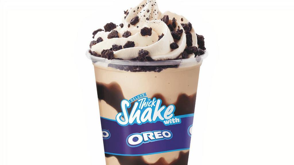 Cookies & Cream Shake · Vanilla Ice Cream, Crushed Oreos & Chocolate Syrup.