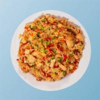 Chicken Fried Rice Yang Chow · Probably one of our most famous dishes, we pride ourselves on this creation. Once again, a d...