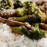 Beef Broccoli Over Rice · 