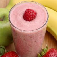 Gym & Juice Smoothie · Nutritious, packed with protein smoothie with water, blueberries, banana and chocolate whey ...