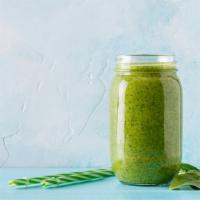 Tropical Twist Smoothie · Nutritious and delicious blend of spinach, kale, mango, banana and milk.