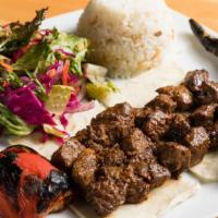 Diced Shish Kebab · Small cubes of baby lamb marinated in chef's special sauce and grill on skewers served with ...