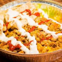 Chicken Biryani Platter · Seasoned chicken and rice.