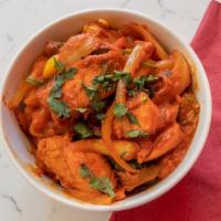 Desi Chicken Special · One appetizer and one chicken entree. Served with basmati rice, Naan bread, raita, mango chu...