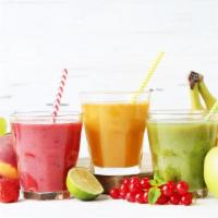 Create Your Own Juice · Choose three fruits or veggies to make your perfect juice.
