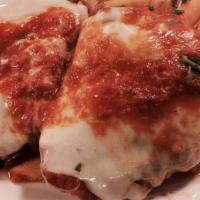 Veal Parmigiana · Include breaded veal cutlet, tomato sauce, and mozzarella.
