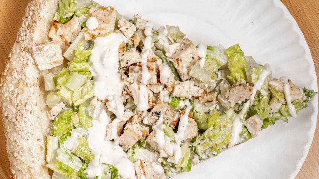 Caesar Salad With Grilled Chicken Catering · Fresh romaine hearts, shaved Reggiano cheese & croutons.