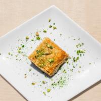 Baklava · Classic Anatolian dessert, delicate leaves of crisp, golden filo are layered with a tempting...