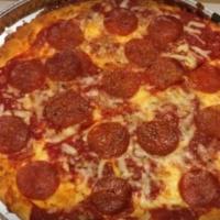 Brooklyn Pizza (Medium 14'') · Light mozzarella, chunk tomato sauce, basil, garlic, Parmesan, thin crust well done.