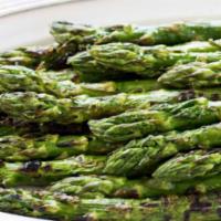 Grilled Asparagus · extra virgin olive oil, pepper and sea salt