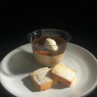 Butterscotch Pudding  · Butterscotch pudding with salted caramel sauce and whipped crème fraiche. Served with a side...