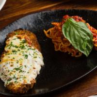 Chicken Parmigiana · Spaghetti Pomodoro.
