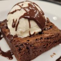 Brownie A La Mode · Gluten free.