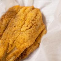 Fried Whiting · Three Golden Fried Whiting Fish