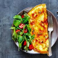 Veggie Omelette · Vegetarian. Two eggs, vegetables, and cheese.