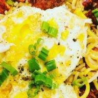 Triple Decker( Rice And Noodle Mix) · Triple decker (veg or egg or chicken) fried rice with chinese spices & fried noodles tossed ...