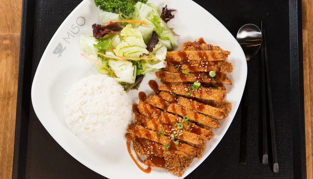 Chicken Katsu · Add white meat , protein for an additional charge.