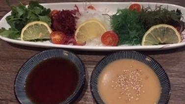 Kaisou Salad · Seaweed salad served with two dressings.