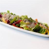 Shirasu Salad · Baby sardine, mixed greens, bell peppers with yuzu citrus.