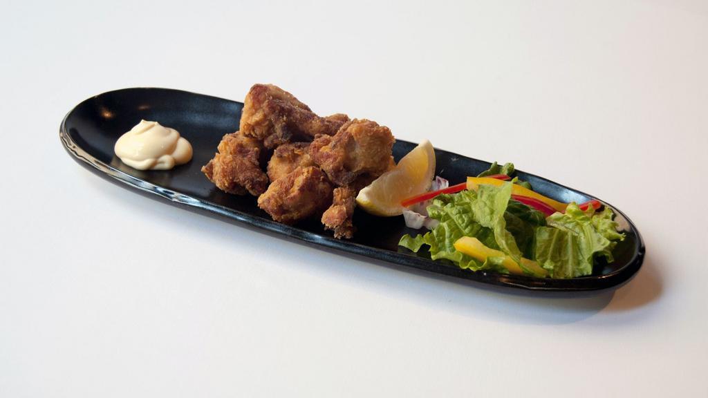 Karaage · Soy marinated Japanese fried chicken.