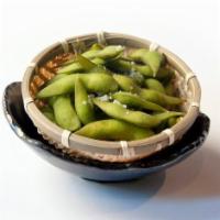 Edamame · Vegetarian. Steamed soybeans with sea salt.