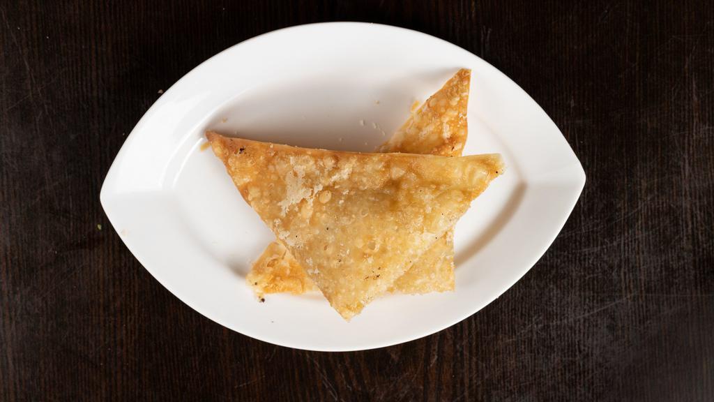 Bolani · Choice of fried turnover stuffed with seasoned mashed potato, leeks or pumpkin. Each.