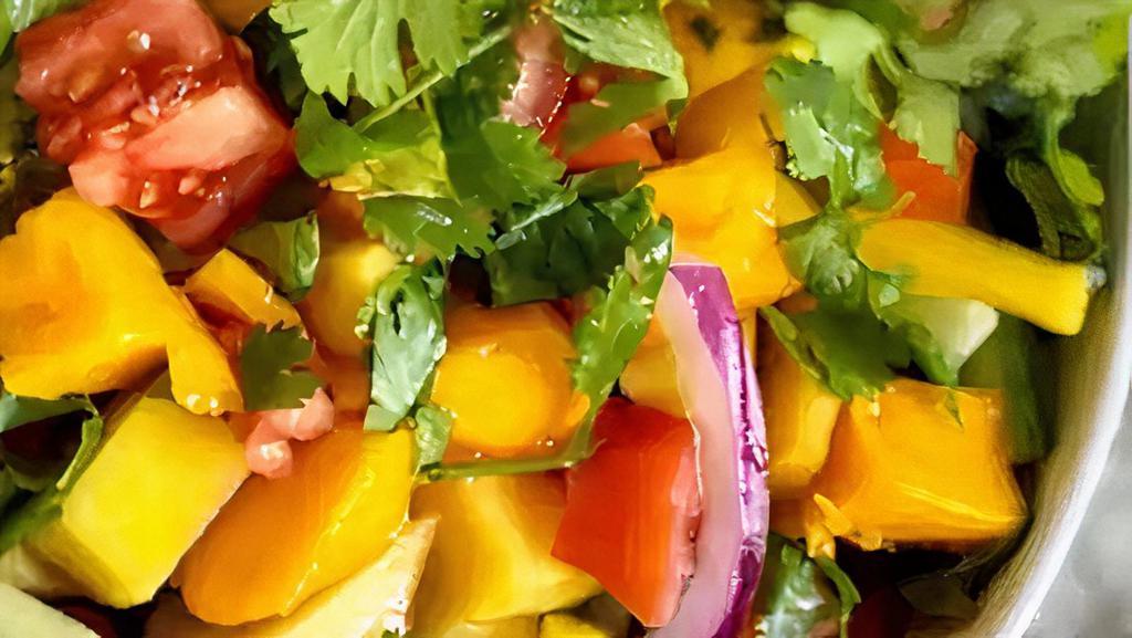 Mango Salad · Mango, Lettuce, Tomato, Cucumber, Shredded Carrots