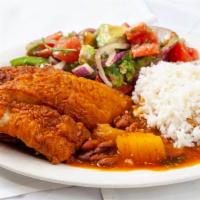 2 - Pieces Of Fried Fish Plate · 2 Pieces Of Fried Fish With Your Two Sides Of Choice