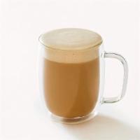 Cafe Latte · Premium organic espresso with a velvety long pour of steamed milk.