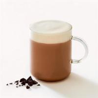 Hot Chocolate · A rich and creamy blend of chocolate ganache and organic milk.
