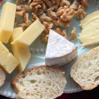 1 Cheese · serve with walnut, cornichon and homemade baguette