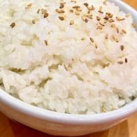 White Rice · Medium white rice and sesame seeds.