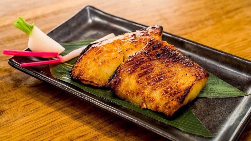 Gindara Saikyo-Yaki · Broiled miso cured black cod.