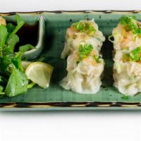 Ebi Shumai · Home made shrimp dumplings.